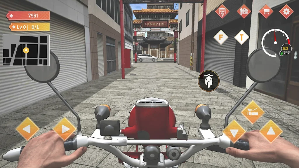 Japan Postman Moto Simulator Captura de pantalla 3