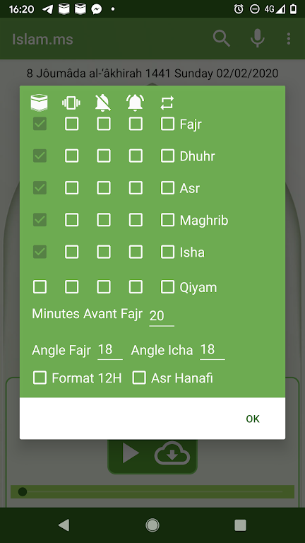 Islam.ms Prayer Times & Qiblah स्क्रीनशॉट 4