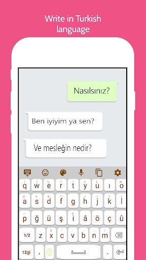 Turkish Language Keyboard Captura de tela 1