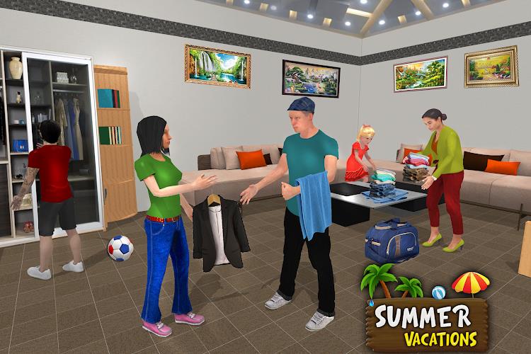 Virtual Family Summer Vacation Captura de tela 2