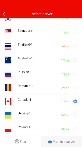 VPN Canada - CA Fast VPN Captura de pantalla 2