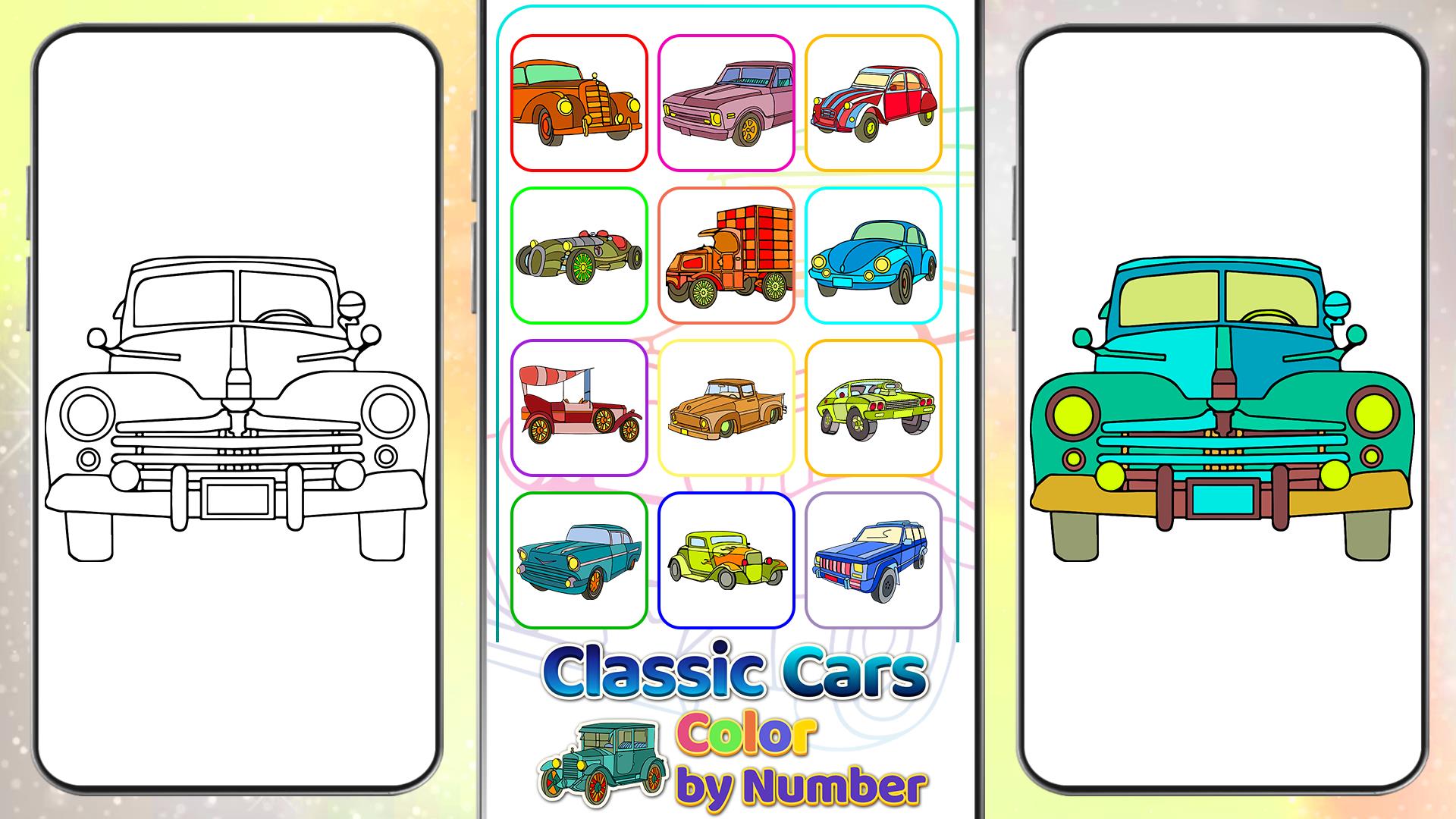 Classic Cars Paint by Number スクリーンショット 4