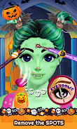 Cute Girl Halloween Makeup Art Captura de tela 3