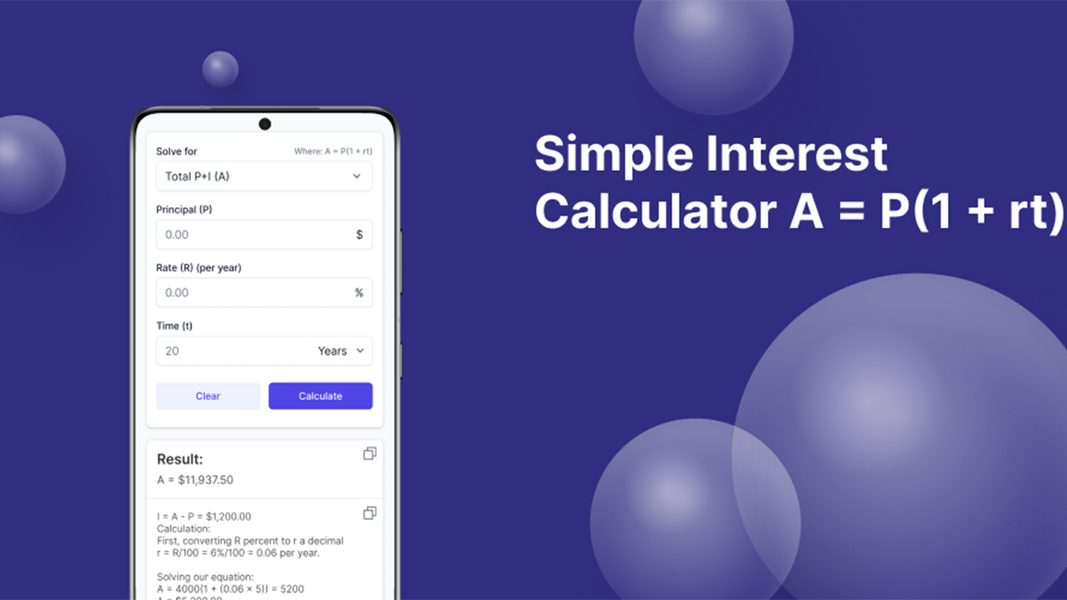 Simple Interest Calculator 스크린샷 3