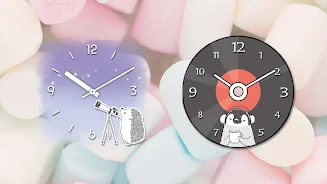 Analog clock widget ANIMALLIFE Скриншот 3