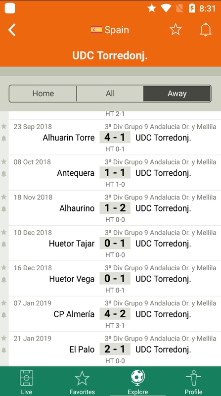 Futbol24 soccer livescore app Screenshot 1