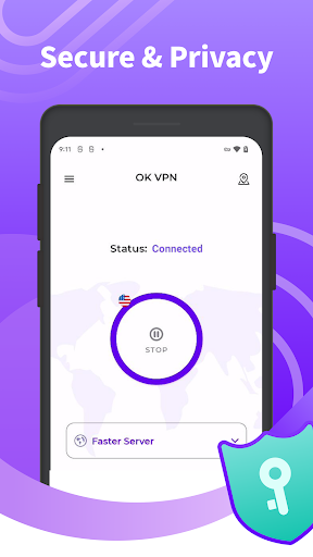 OK VPN - Secure & Fast Proxy Screenshot 1