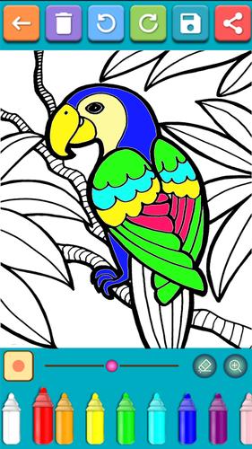 Birds Coloring Games Скриншот 1