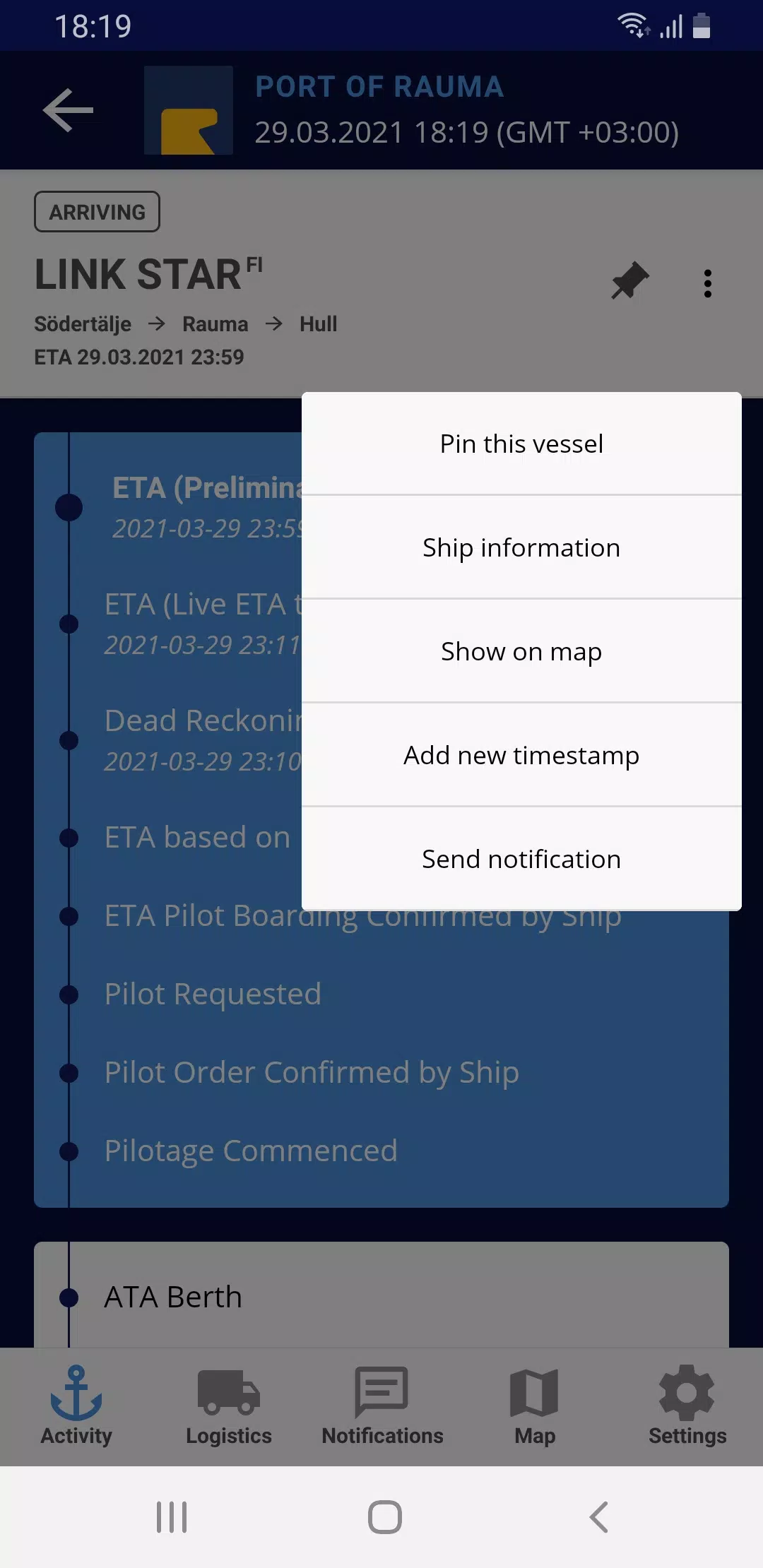 Port Activity应用截图第4张