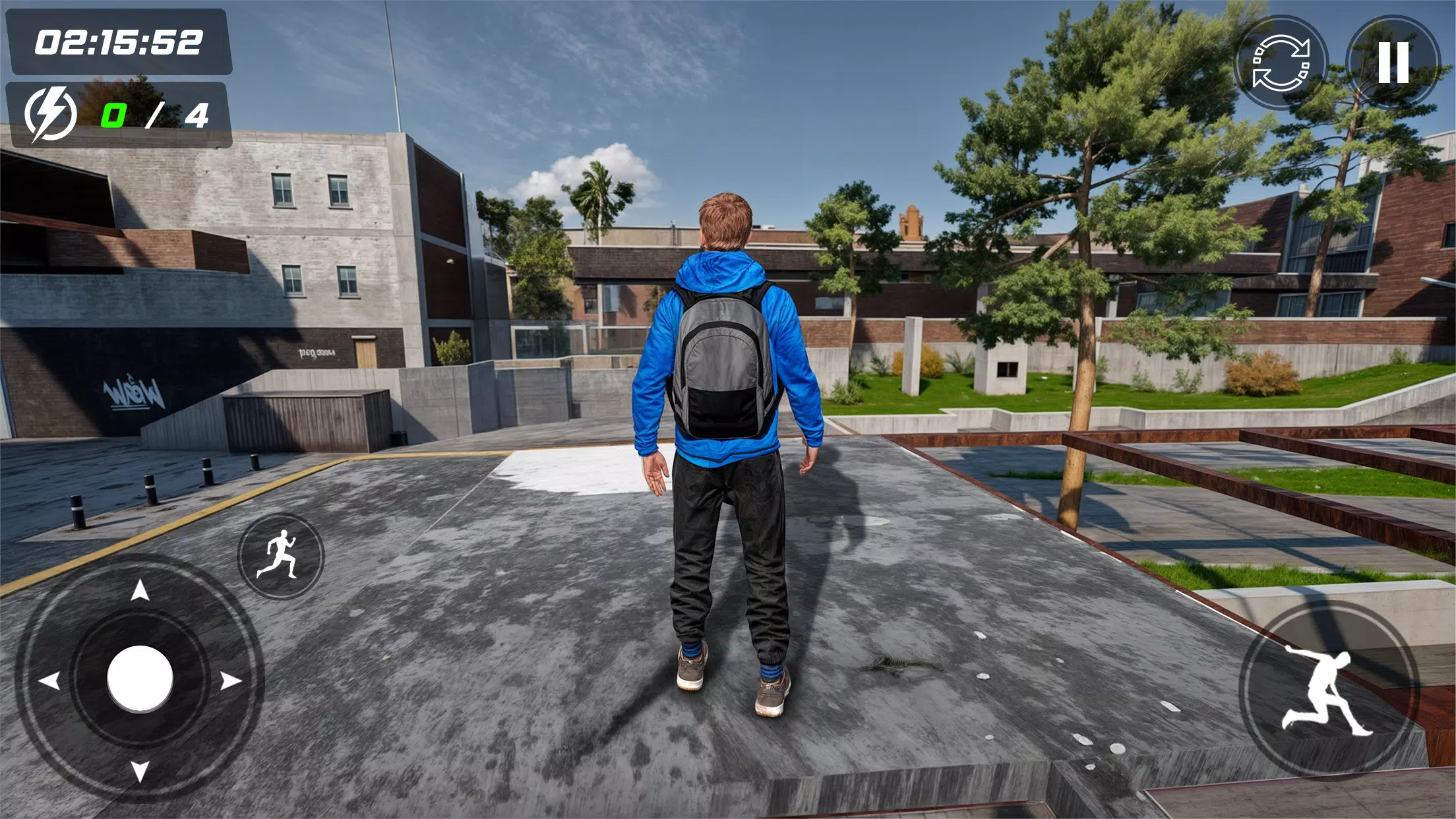 Going Up Rooftop Parkour Games Screenshot 1