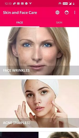 Skin and Face Care - acne, fai Captura de pantalla 1