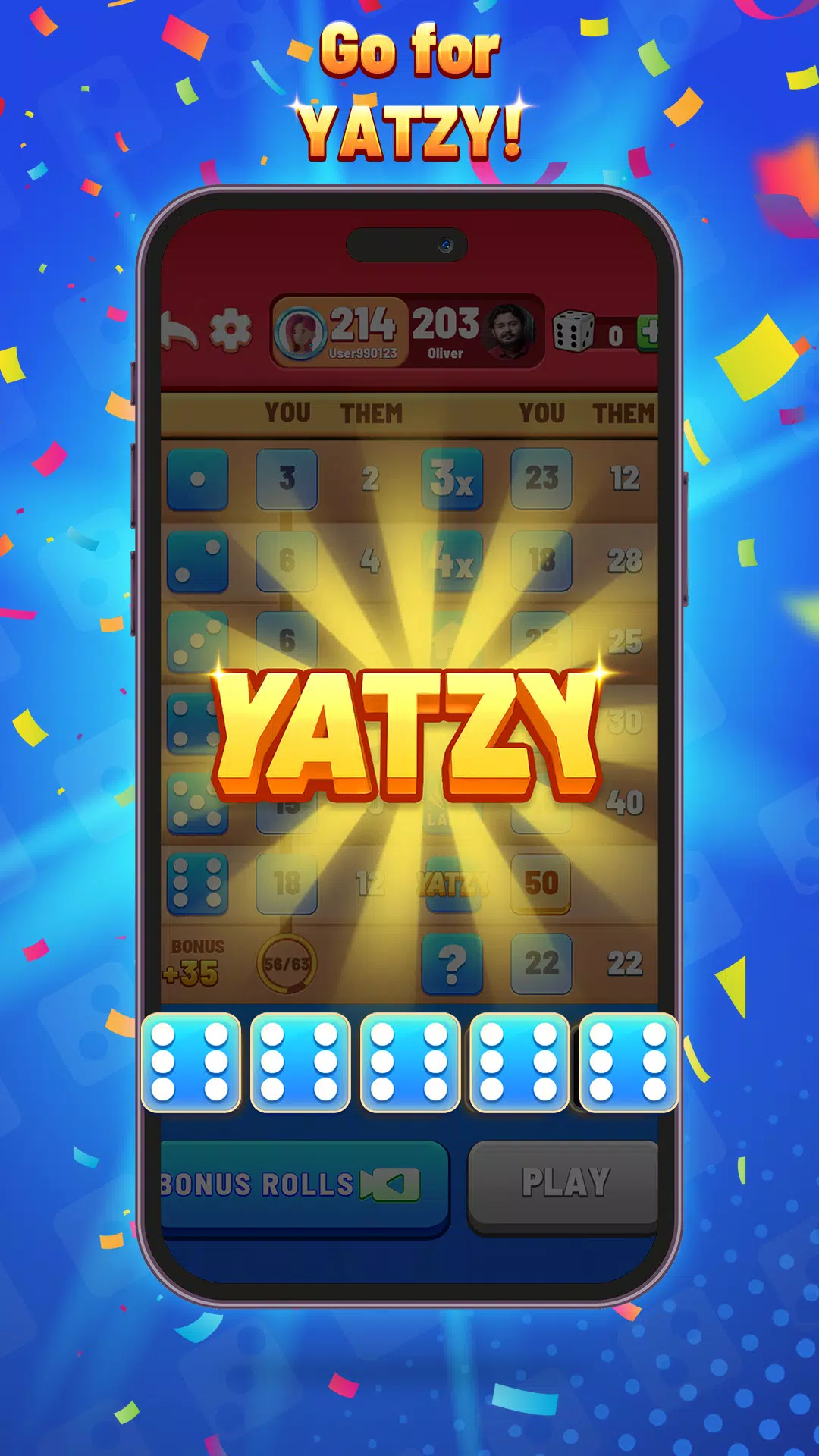 Yatzy With Friends應用截圖第4張