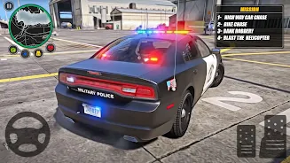 Police Car Chase Criminal Game Captura de pantalla 2