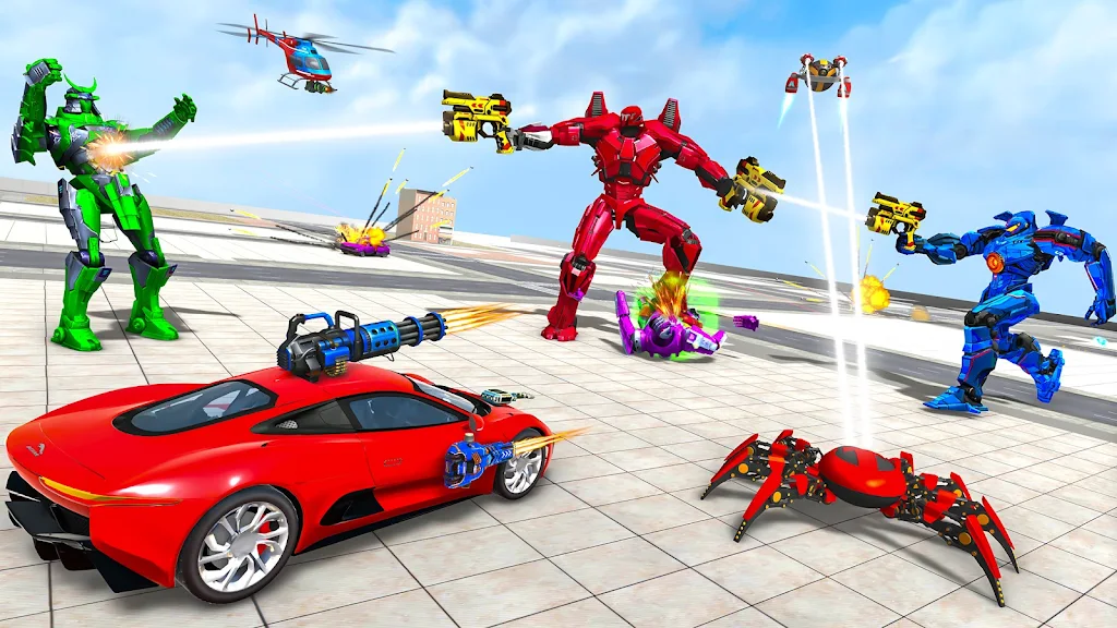 Spider Robot Games: Robot Car Captura de pantalla 4