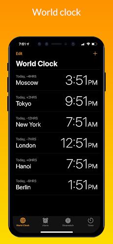 Clock iOS 16 - Clock Phone 14 スクリーンショット 4