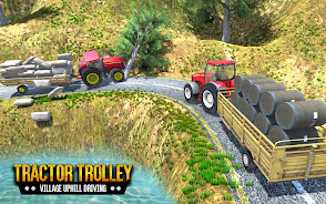 Tractor Trolley Driving Sim 3D Captura de tela 1