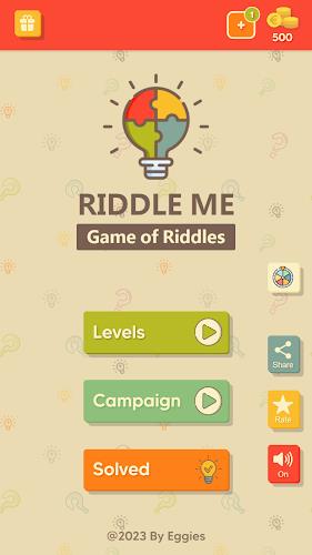 Riddle Me - A Game of Riddles Capture d'écran 1