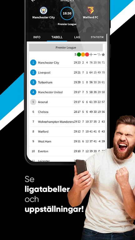 TVmatchen.nu - sport på TV Captura de pantalla 2