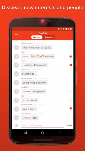FireChat स्क्रीनशॉट 4