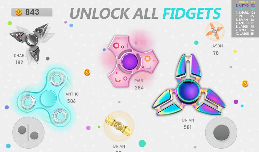 リアルタイムフィジェットスピナーゲーム スクリーンショット 4