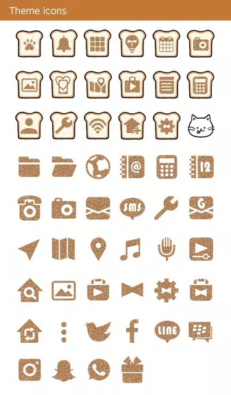Cute Wallpaper Bread Cat Theme應用截圖第4張