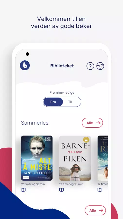 BookBites Bibliotek スクリーンショット 1