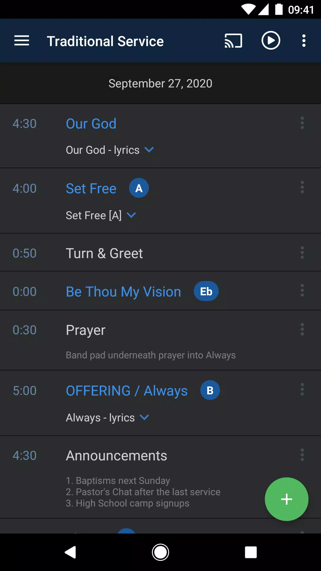 Planning Center Music Stand Скриншот 1