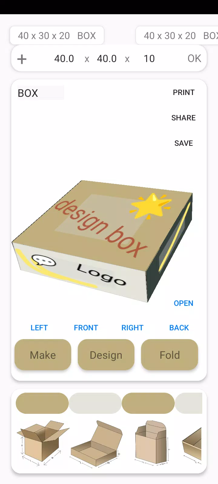 Box Maker Template Creator Pro Screenshot 3