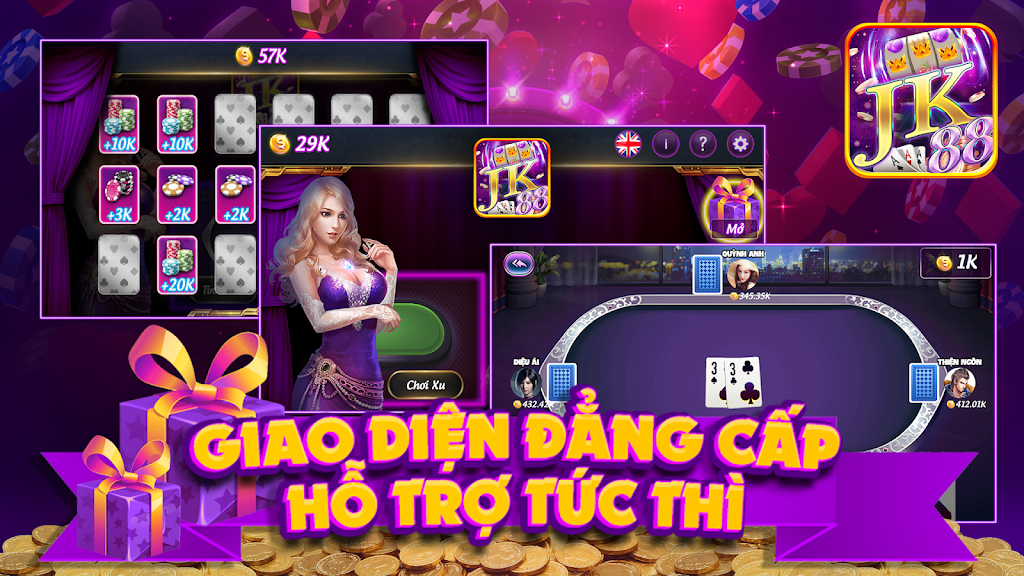 JK88 Game Bai No Hu應用截圖第1張