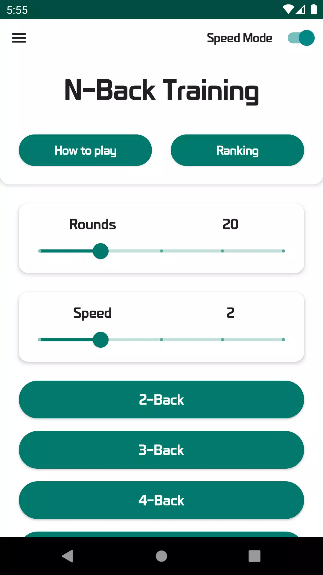 N-Back - Brain Training 스크린샷 2