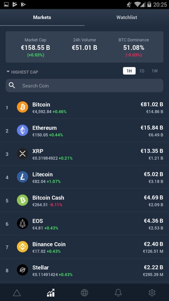 Delta Bitcoin & Cryptocurrency Portfolio Tracker應用截圖第3張