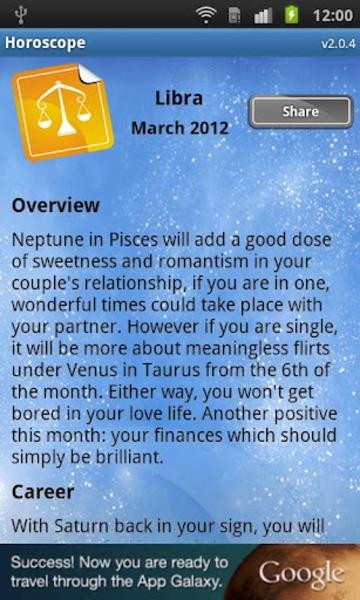 Horoscope Capture d'écran 4