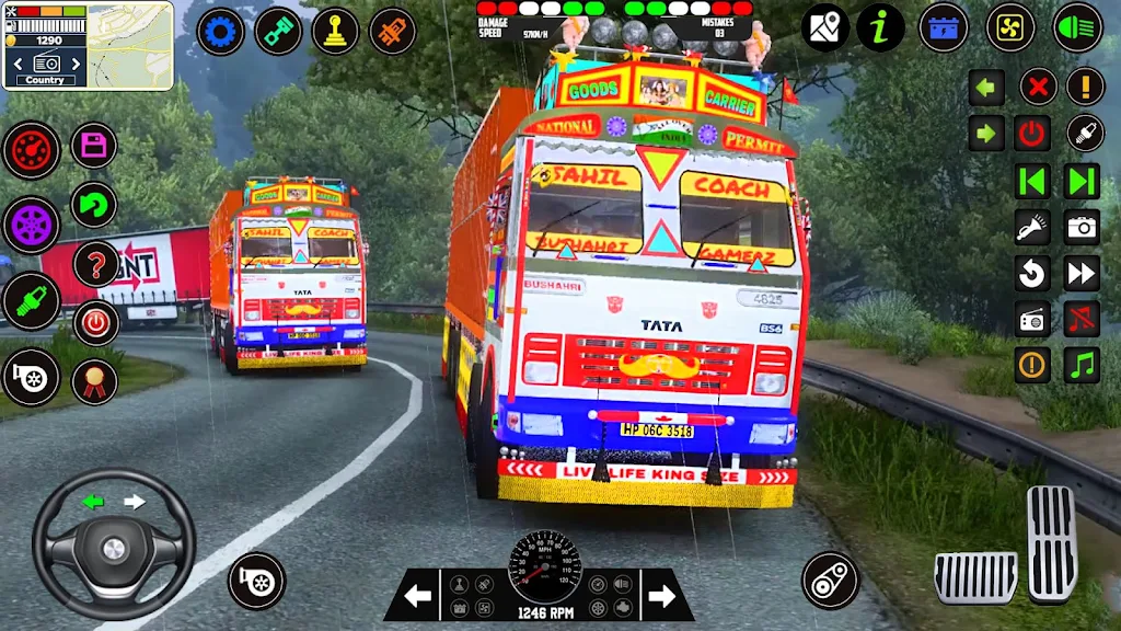 Indian Lorry Truck Game Sim 3D Captura de tela 2