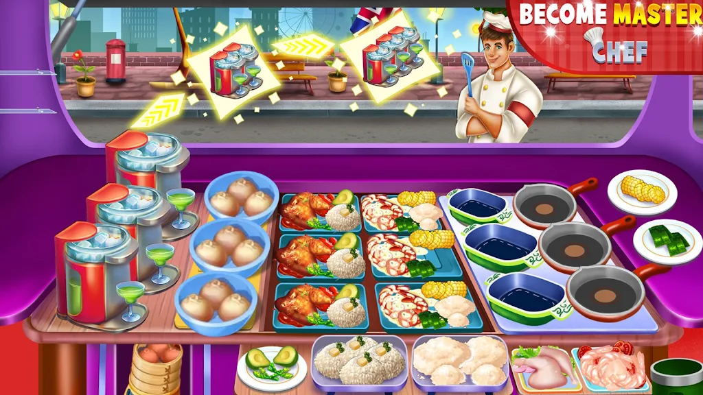 Food truck Empire Cooking Game Captura de pantalla 2