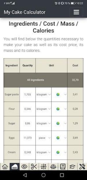 My Cake Calculator 스크린샷 3