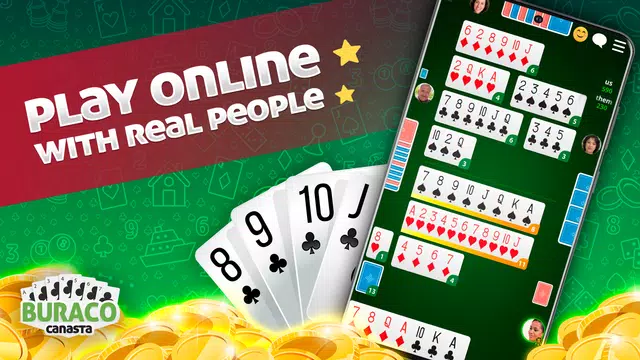 Canasta Online - Card Game スクリーンショット 1