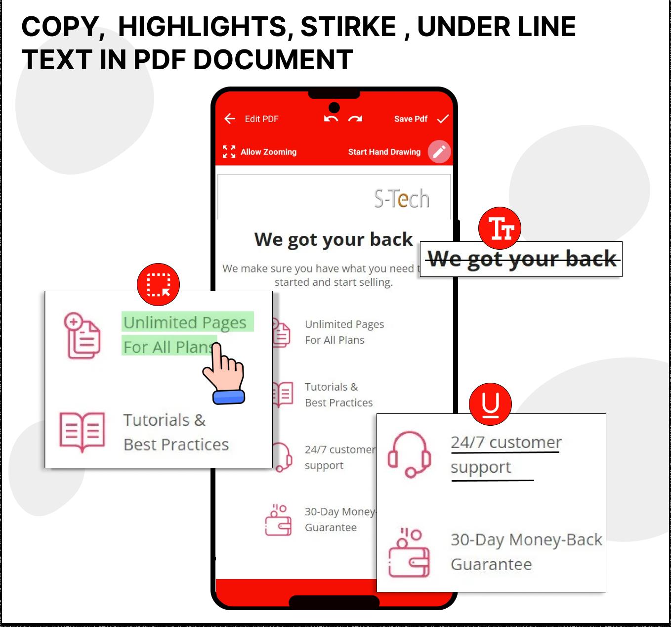 Pdf Editor - Draw on Pdf Capture d'écran 4