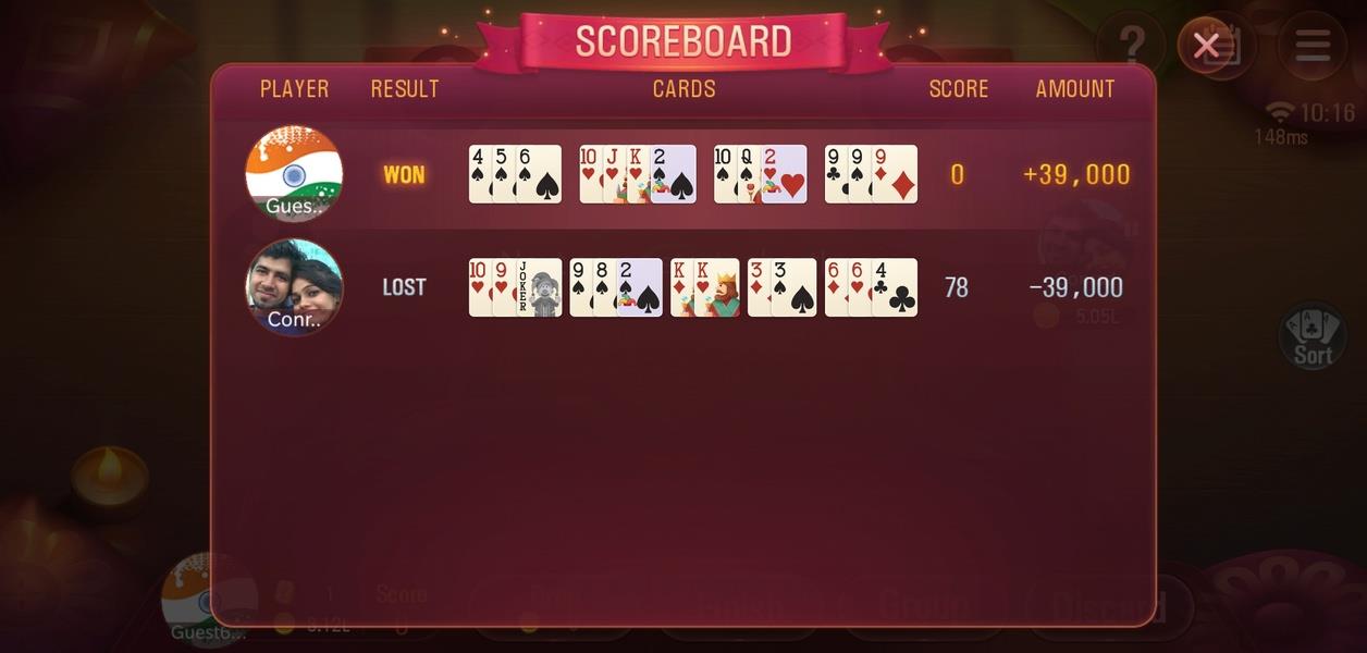 Rummy Plus - Online Indian Rummy Capture d'écran 4