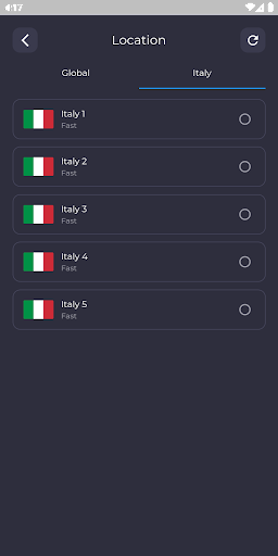 Italy VPN - Fast Proxy Server 스크린샷 3