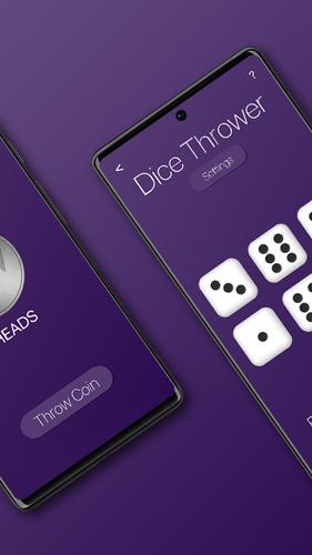 Dice Thrower & Coin Flipper Captura de pantalla 3