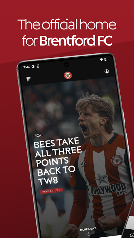 Brentford FC Official Capture d’écran 1