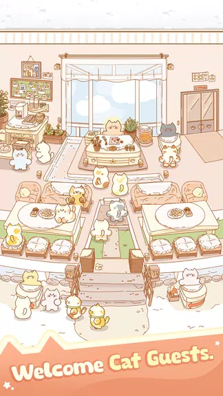Idle Cat Hotel - Tycoon Games應用截圖第2張