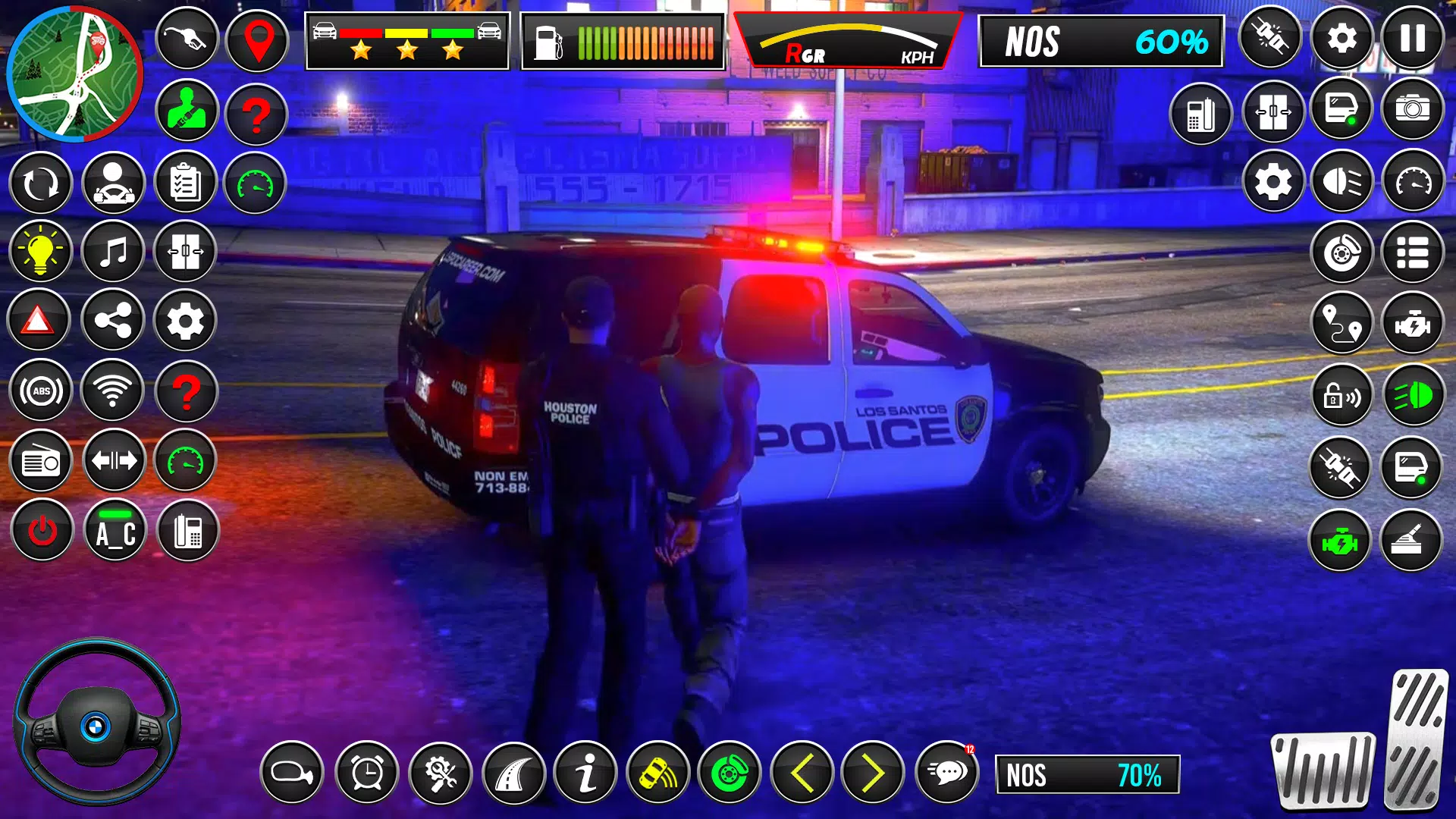US Police Car Chase Car Game Скриншот 4