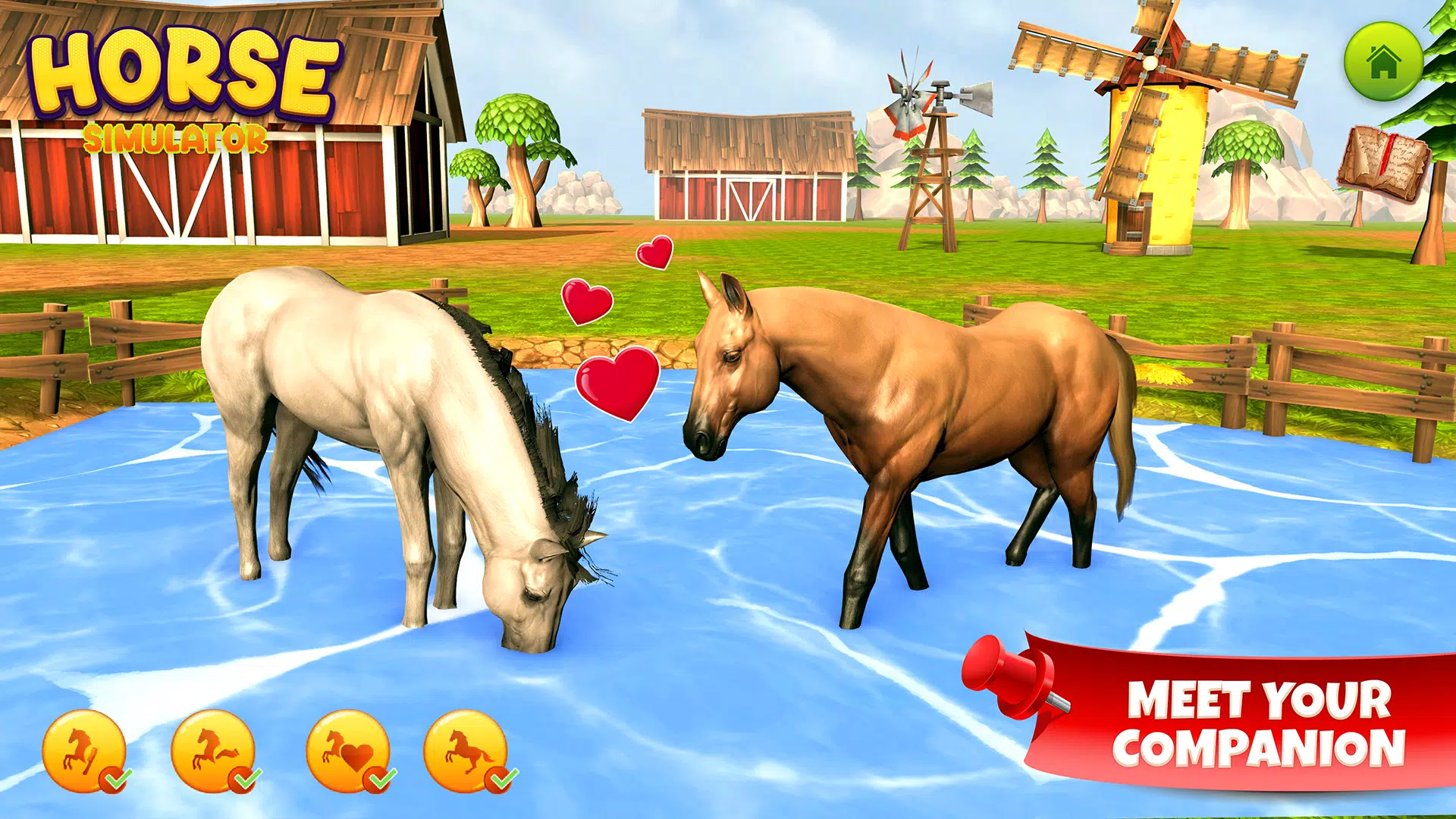 Horse Simulator Family Game 3D Скриншот 3