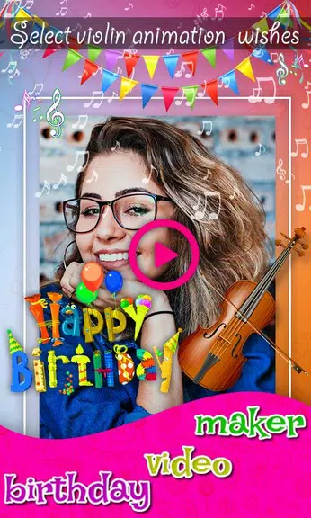 Birthday Video & Status Maker Capture d’écran 2
