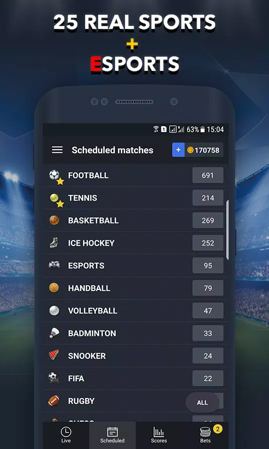 Sports Betting Game - BET UP スクリーンショット 3