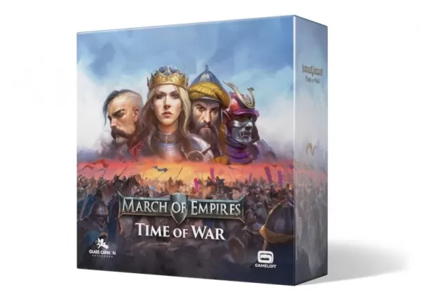 A mockup of the March of Empires: Time of War box