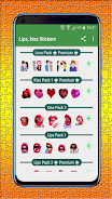 Lips, Kiss and Love Stickers 스크린샷 2