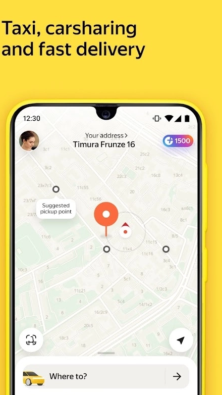 Yandex Go: taxi and delivery Capture d'écran 2