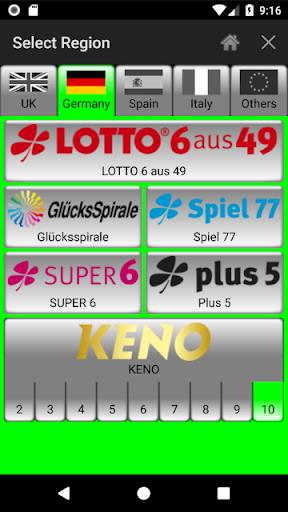 Lotto Number Generator for EUR Captura de pantalla 3